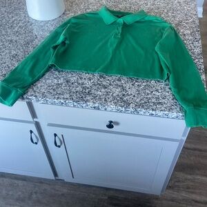 ZARA cropped polo shirt